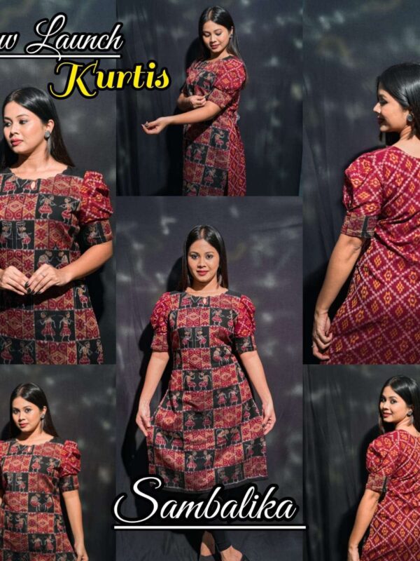 Handwoven designer puffy sleeves both side design