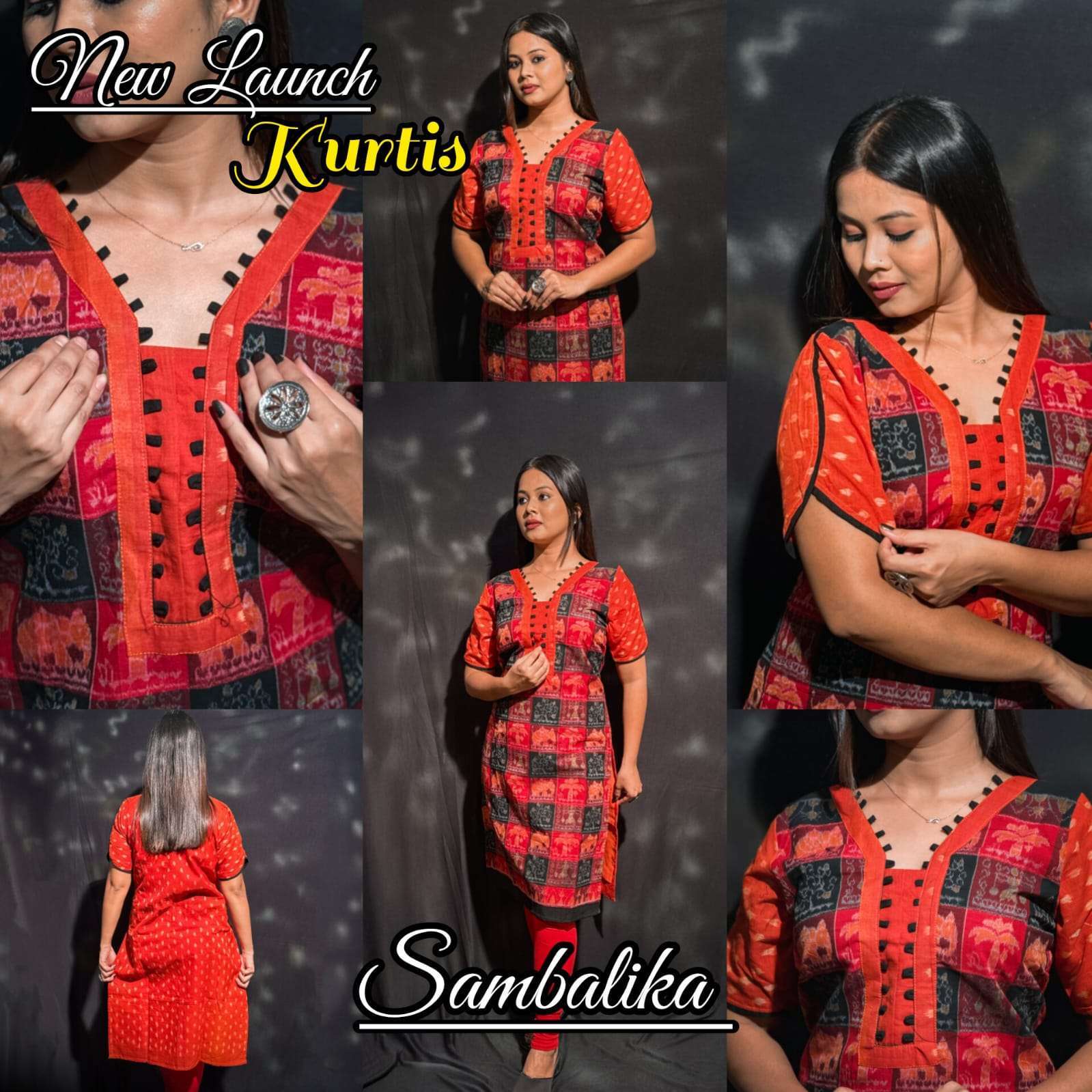 Handwoven designer tribal saffron with butti both side design