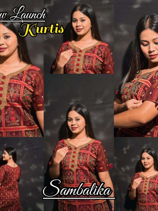 Handwoven tribal and fishmotif fusion kurti