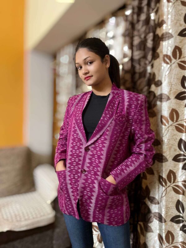 Pink Bandha Kala Design (Women Blazer)