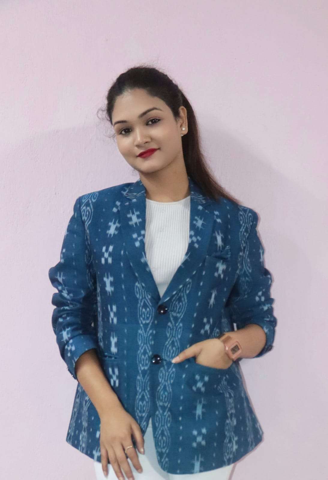 Blue Buti sapta (Women Blazer) - Image 2