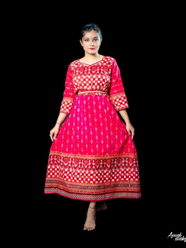 Tribal Red Brown with Buti