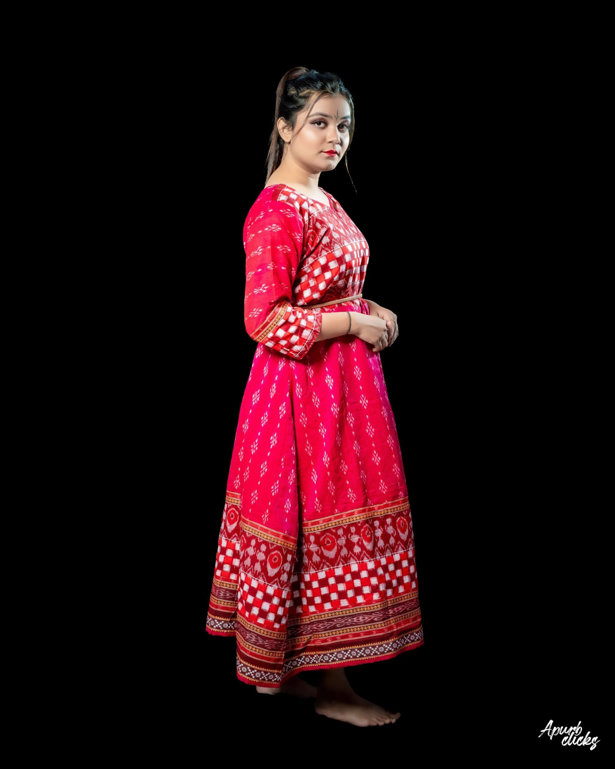 Tribal Red Brown with Buti - Image 2