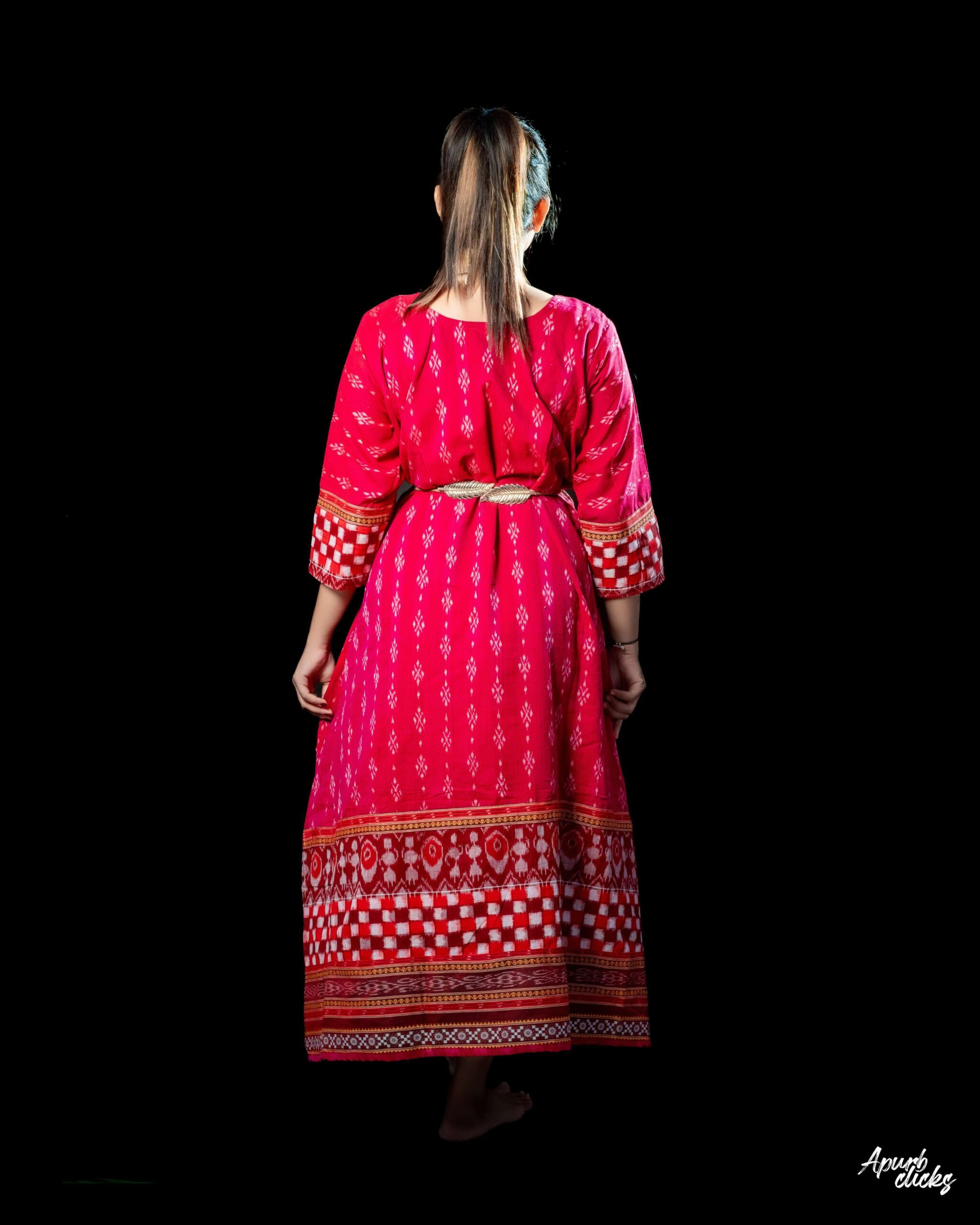 Tribal Red Brown with Buti - Image 3
