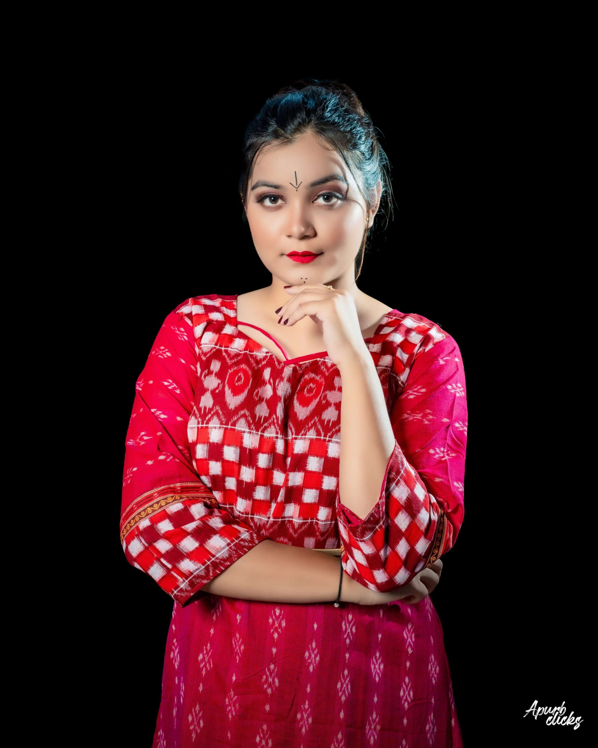 Tribal Red Brown with Buti - Image 5