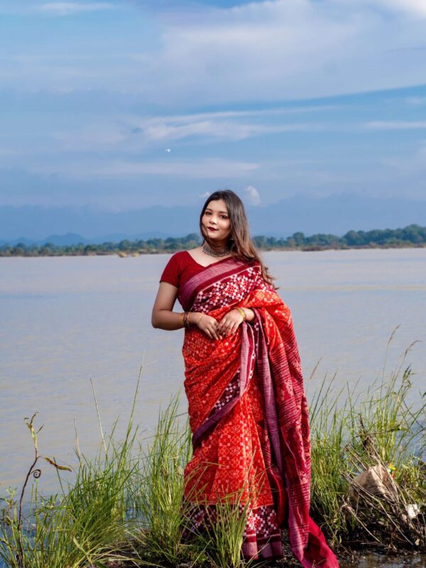Sambalpuri red black saptaper