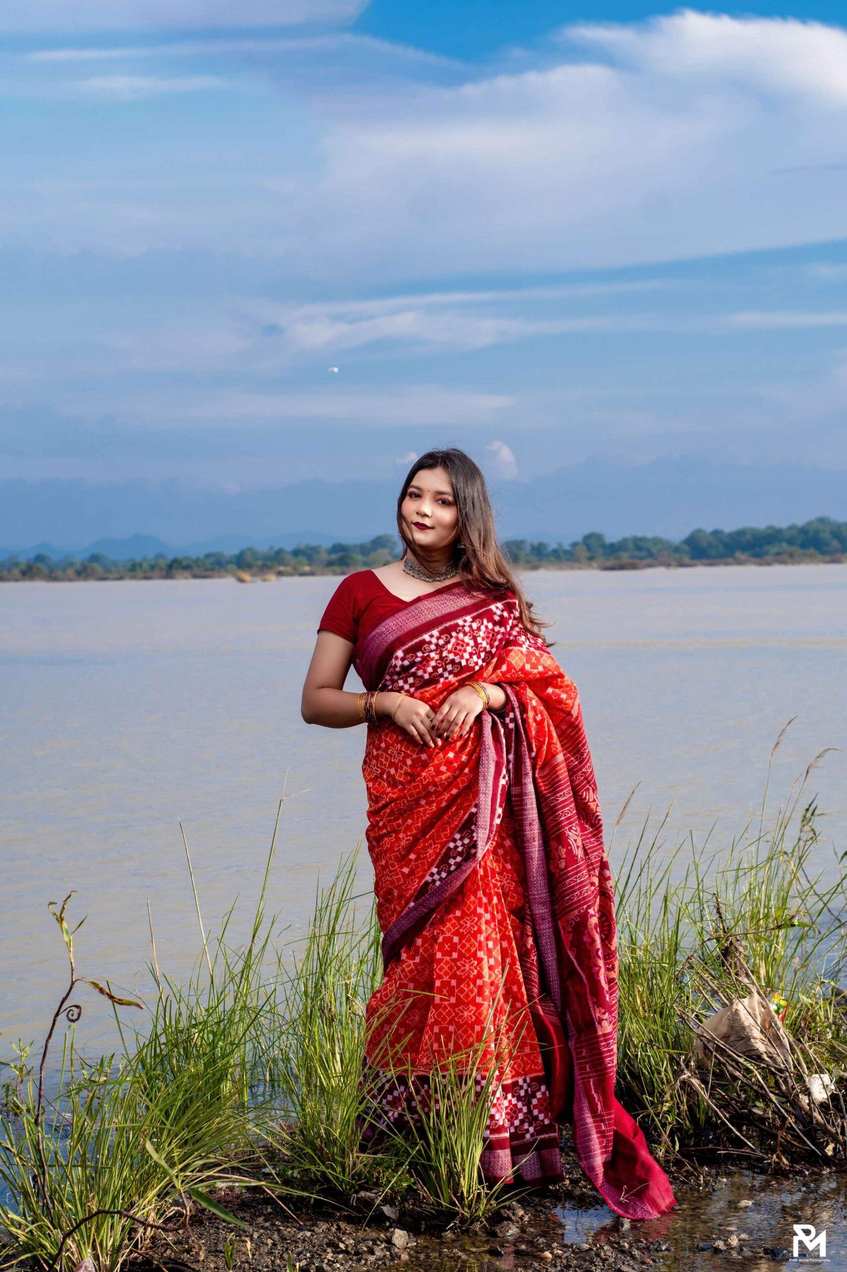 Sambalpuri red black saptaper