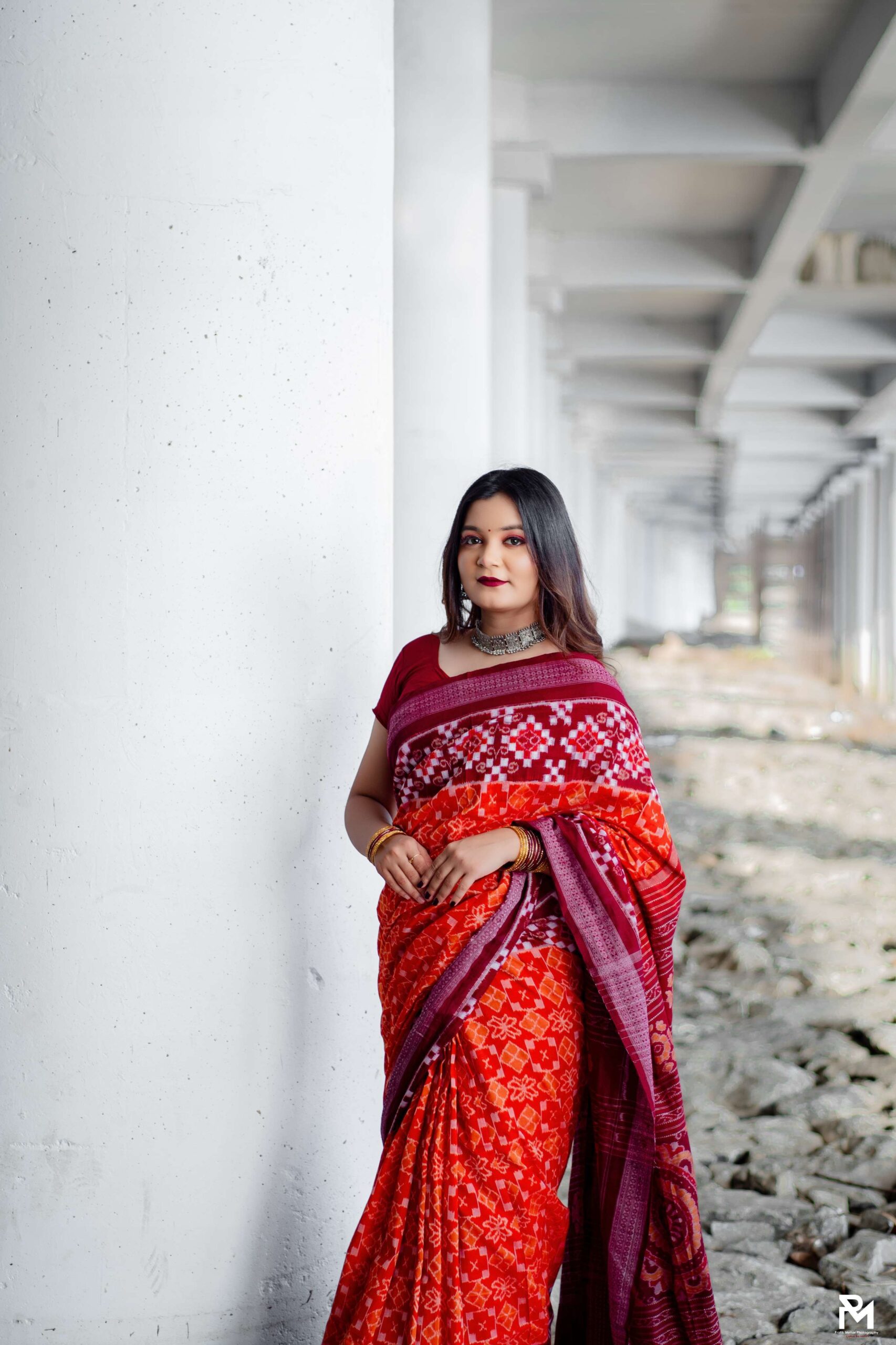 Sambalpuri red black saptaper - Image 2