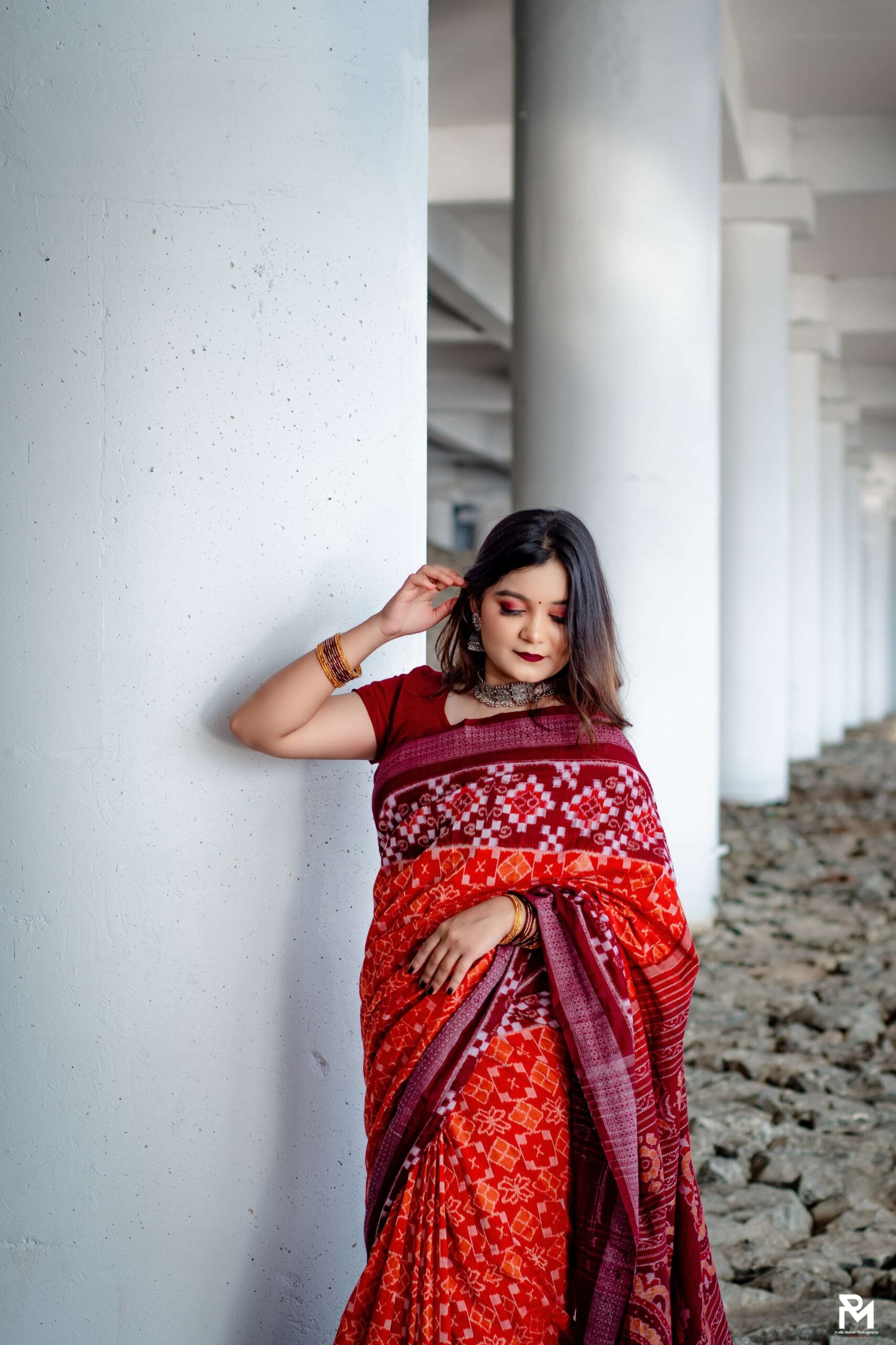 Sambalpuri red black saptaper - Image 4