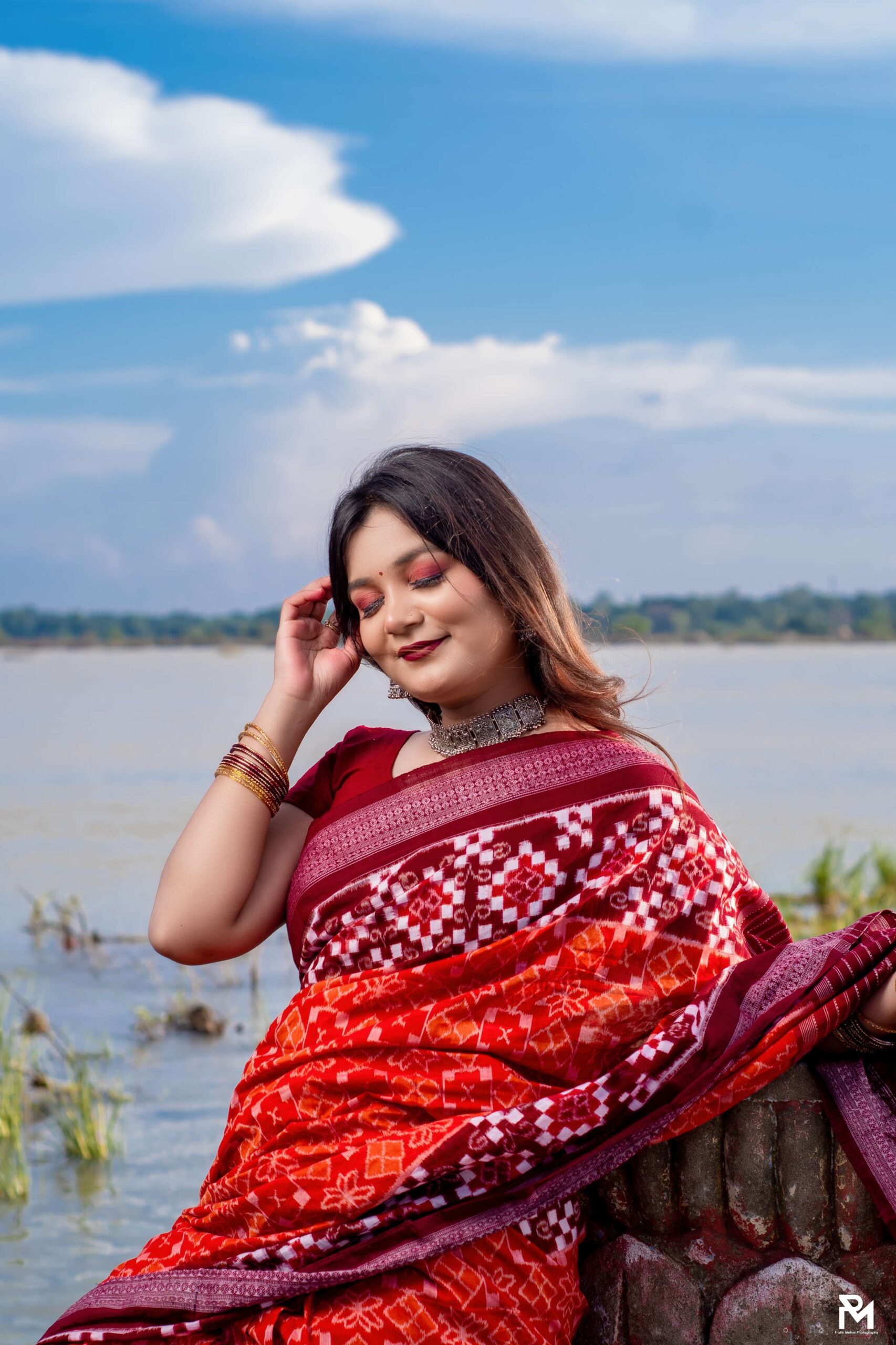 Sambalpuri red black saptaper - Image 5